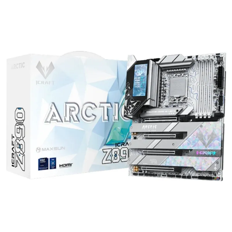 Maxsun iCraft Z890 Arctic Wi-Fi 7 DDR5 ATX Motherboard