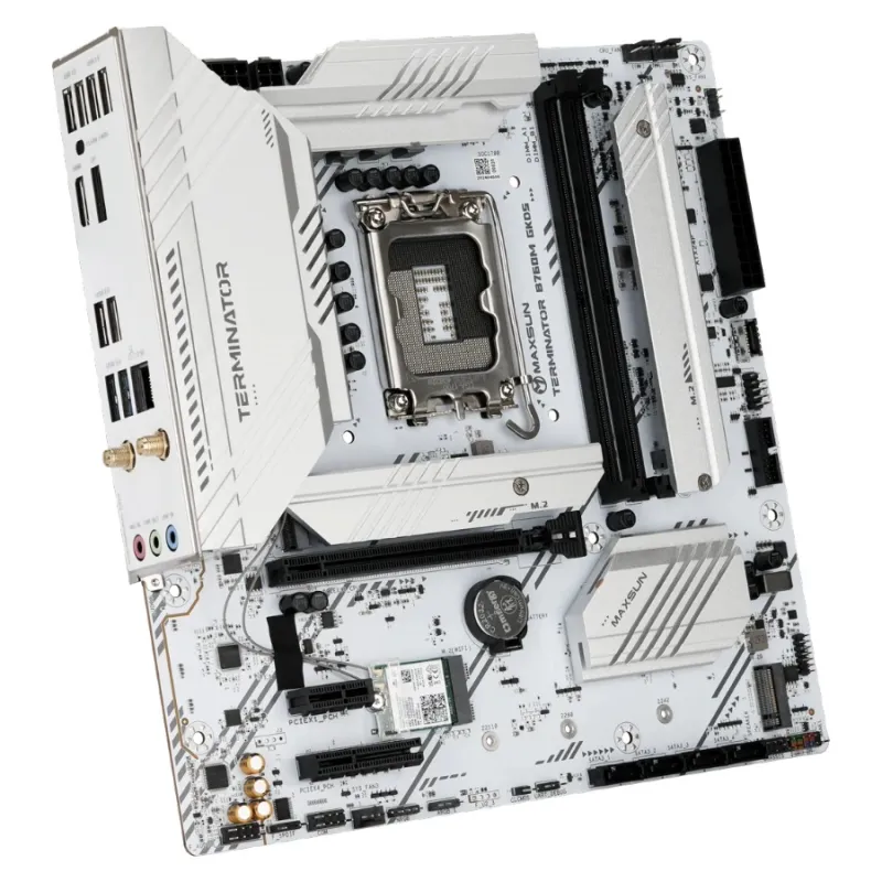 Maxsun Terminator B760M GKD5 ICE DDR5 2.5G ATX Gaming Motherboard