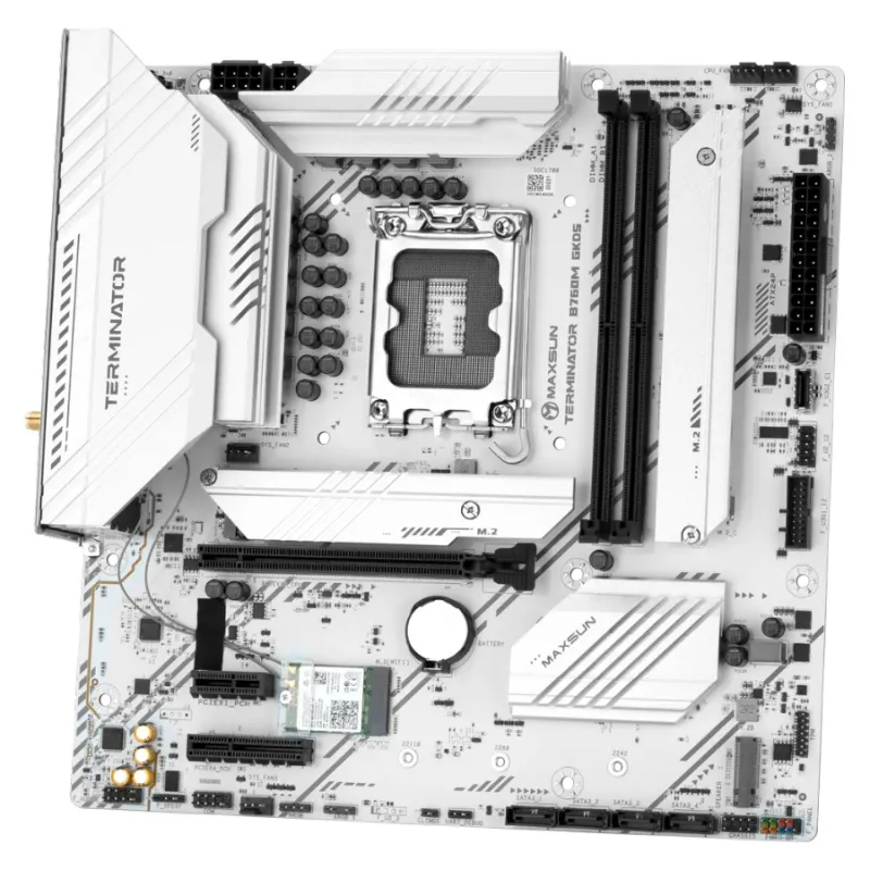 Maxsun Terminator B760M GKD5 ICE DDR5 2.5G ATX Gaming Motherboard