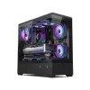 OVO CC2-D01 5X-ARGB INFINITY Fan ICE Cool Button Control Gaming Case