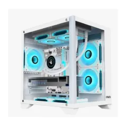 OVO F919-W Sea View 5 ARGB Infinity Fan Micro ATX Casing