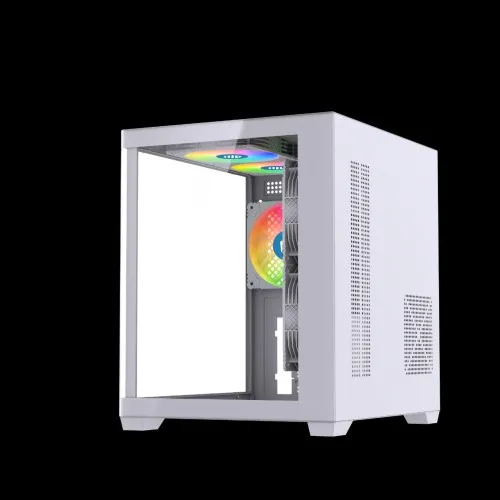 Maxcool Inferno MC5 Micro ATX Gaming Computer Case (White)