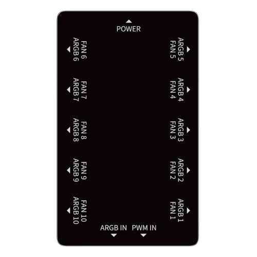 Ocypus DELTA EH10 PRO ARGB Controller up to 10 fan PWM