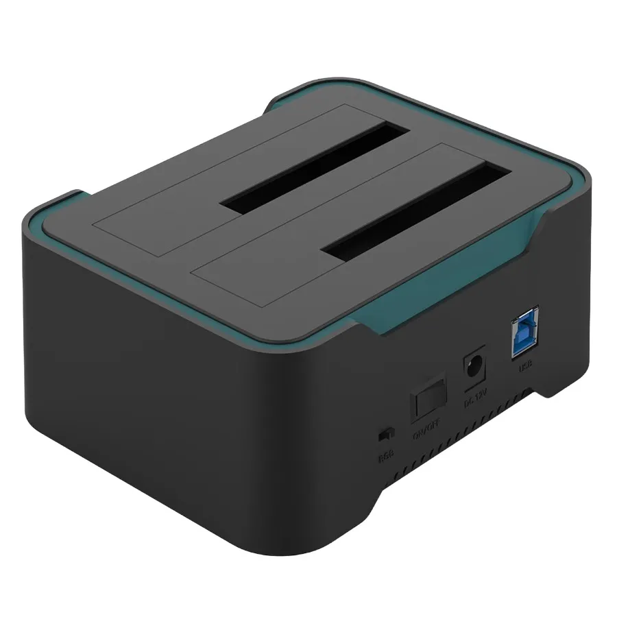 Onten OTN-UHD6 Dual Bay External Hard Drive Docking Station for 2.5/3.5  inch HDD/SSD Price in BD