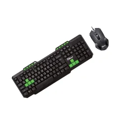 PC Power PGC303Y103 Wired Keyboard Mouse Combo with Bangla