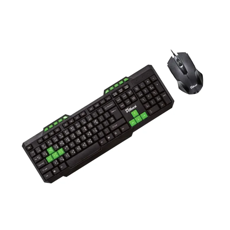 PC Power PGC303Y103 Wired Keyboard Mouse Combo with Bangla