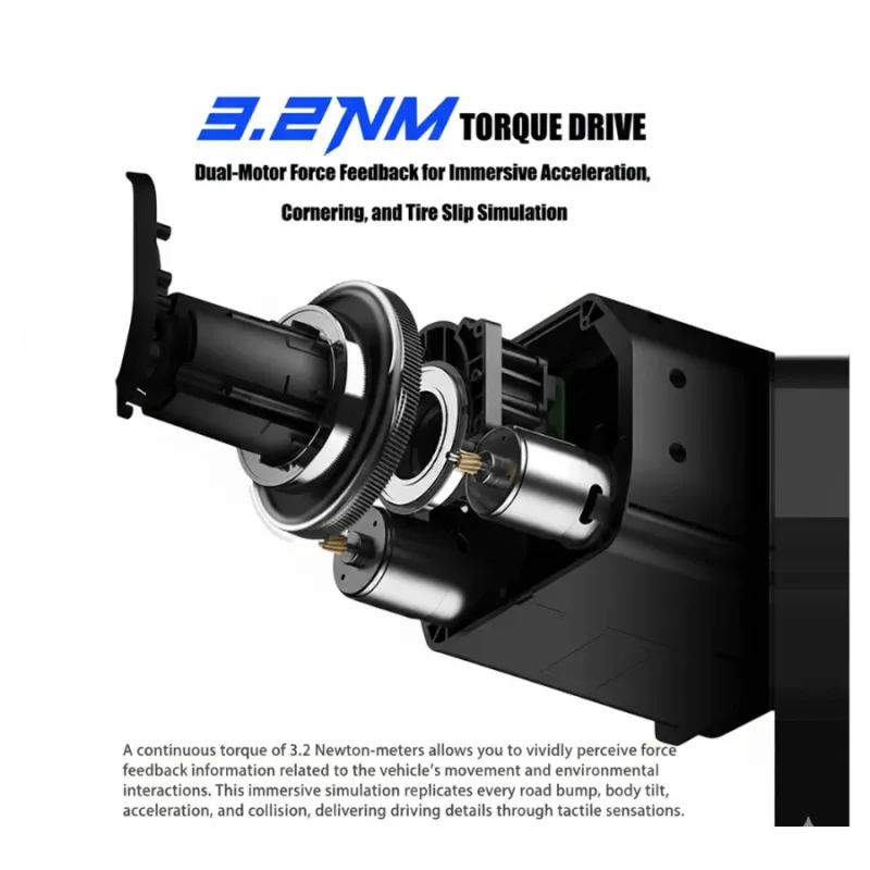PXN V99 Racing Wheel Steering With Hall Magnetic Induction Pedal