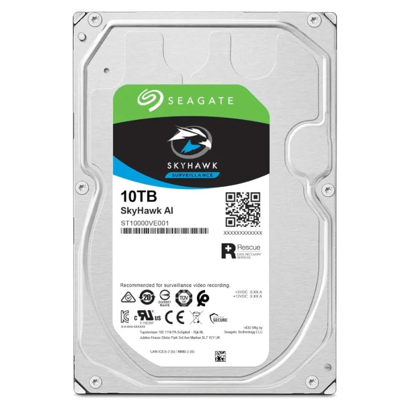 Seagate SkyHawk AI 10TB 3.5" Surveillance HDD
