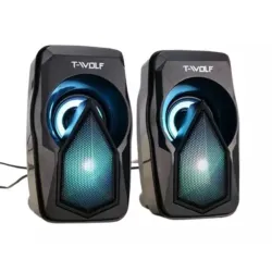 T-WOLF S11 Dual LED Mini Speaker