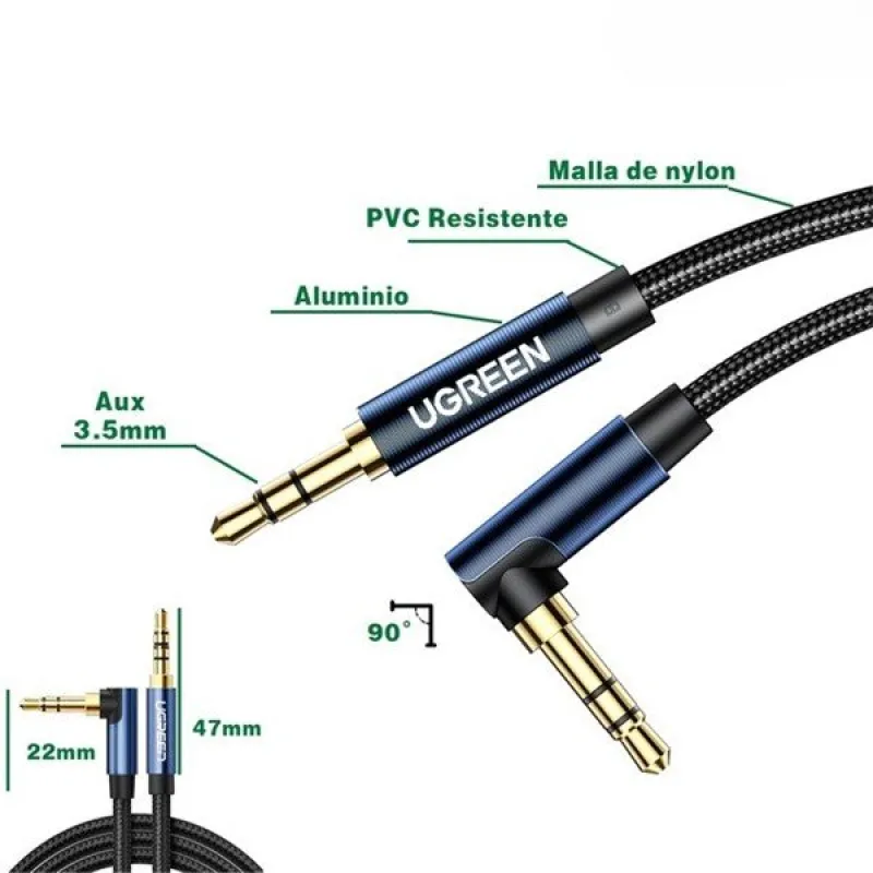 Ugreen Av112 3.5mm Male to 3.5mm Male Audio Cable