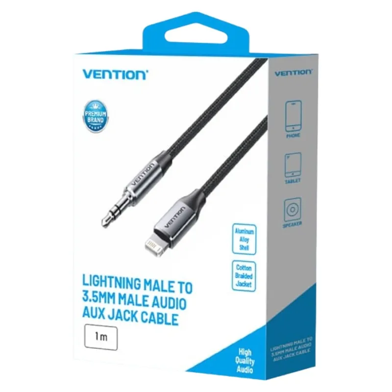 Vention BMCHF 1 Meter Lightning to 3.5mm Audio Converter