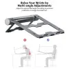 Vyvylabs Wisdom Series VHW06-GY Laptop Stand 6-in-1 Multifunctional HUB Docking Station