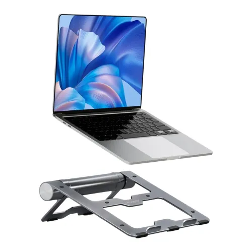 Vyvylabs Wisdom Series VHW06-GY Laptop Stand 6-in-1 Multifunctional HUB Docking Station