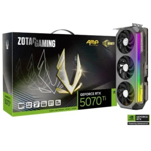 ZOTAC GAMING GeForce RTX 5070 Ti AMP Extreme INFINITY 16GB GDDR7 Graphics Card