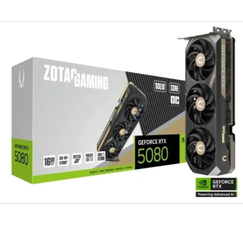 ZOTAC GAMING GeForce RTX 5080 SOLID CORE OC 16GB GDDR7 Graphics Card