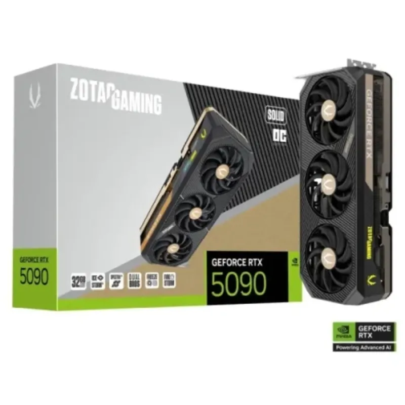 ZOTAC GAMING GeForce RTX 5090 SOLID OC 32GB GDDR7 Graphics Card