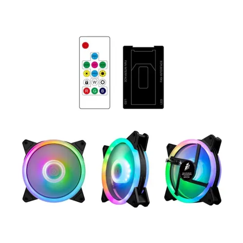 1STPLAYER M1 ARGB 3 in 1 Combo Casing Cooling Fan with Controller and Hub