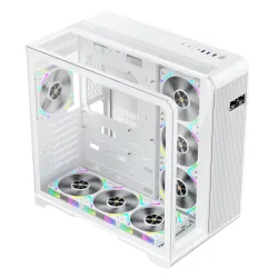 1STPLAYER RT7 White Mid Tower ATX Gaming Casing Without Case Fan