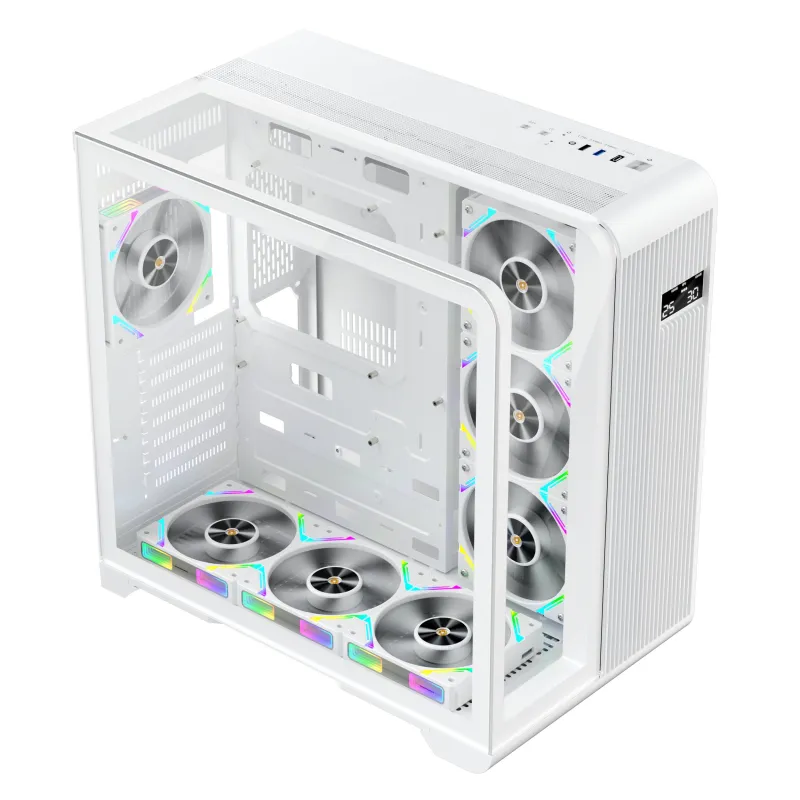 1STPLAYER RT7 White Mid Tower ATX Gaming Casing Without Case Fan