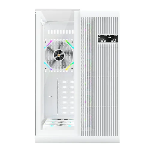 1STPLAYER RT7 White Mid Tower ATX Gaming Casing Without Case Fan
