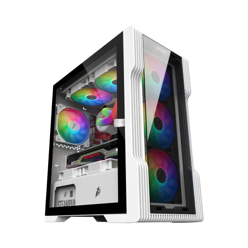 1STPLAYER T3-G mATX Gaming Casing White