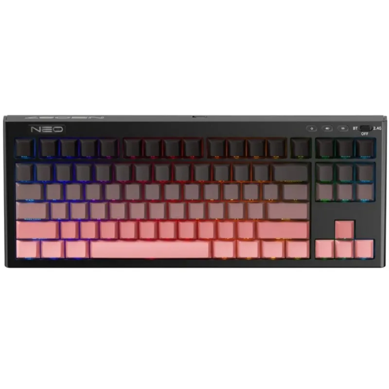 1STPlayer NEO87 Rose Nebula Tri-Mode RGB Mechanical Keyboard