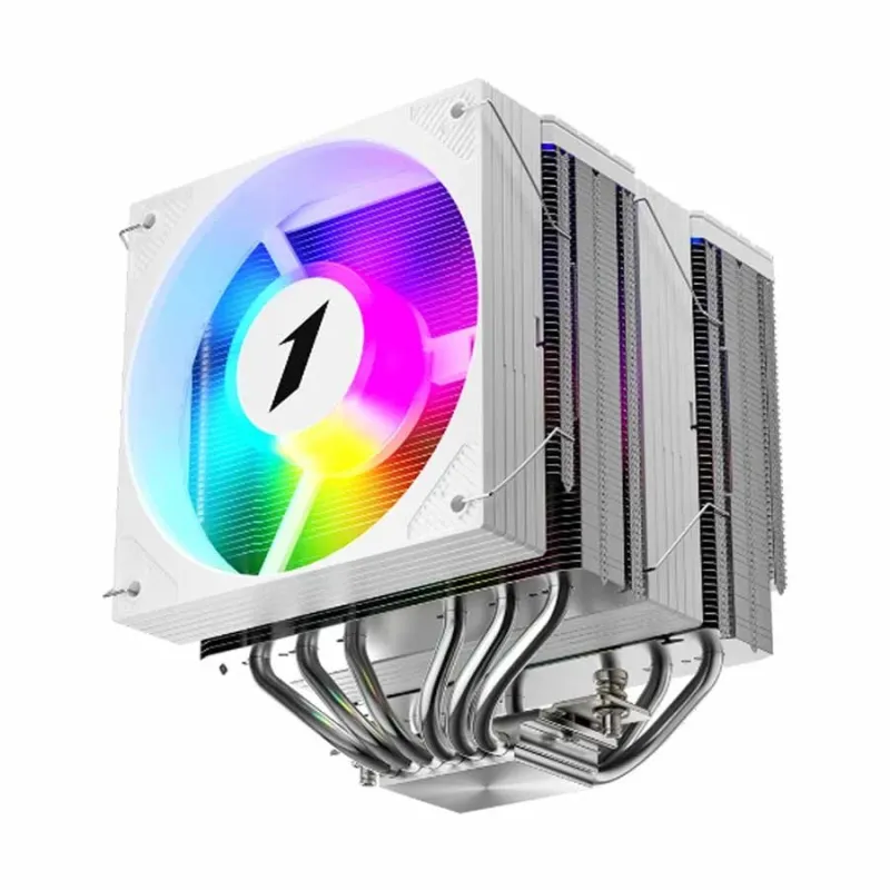 1STPLAYER CRYO CY12LD White ARGB Dual Tower Air CPU Cooler