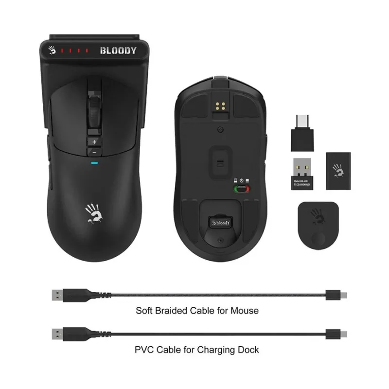 A4tech Bloody R72 Ultra Duo Dual Mode Wireless Gaming Mouse