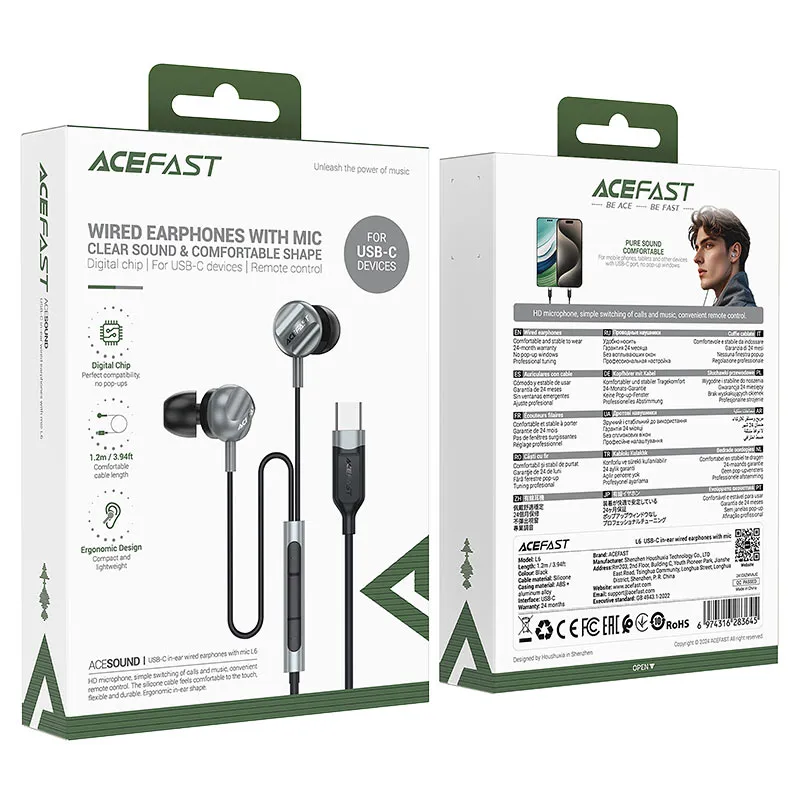 ACEFAST L6 Wired Type C Earphone