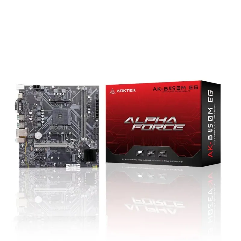 Arktek AK-B450M EG AM4 micro-ATX Motherboard