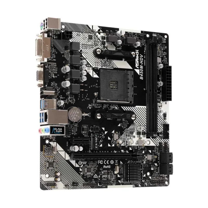ASRock B450M-HDV R4.0 AMD Motherboard