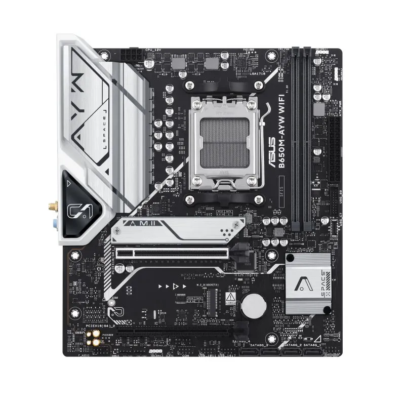 ASUS B650M-AYW WIFI AMD AM5 DDR5 Micro-ATX Motherboard