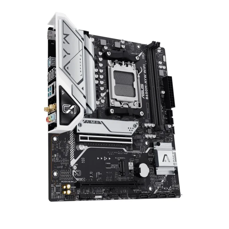 ASUS B650M-AYW WIFI AMD AM5 DDR5 Micro-ATX Motherboard