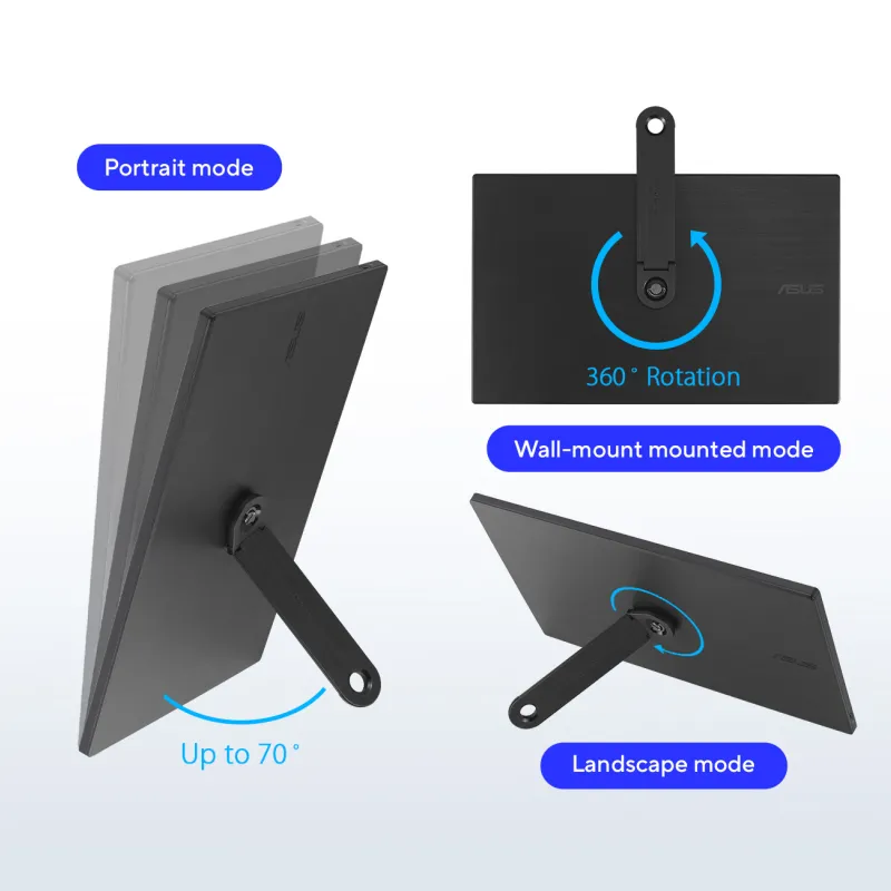 ASUS ZenScreen MB166CR 16" Full HD IPS Portable Type-C Monitor