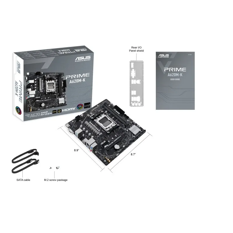 Asus PRIME A620M-K AM5 mATX Motherboard