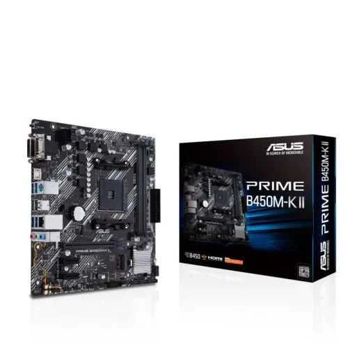Asus PRIME B450M-K II DDR4 AMD AM4 micro ATX Motherboard