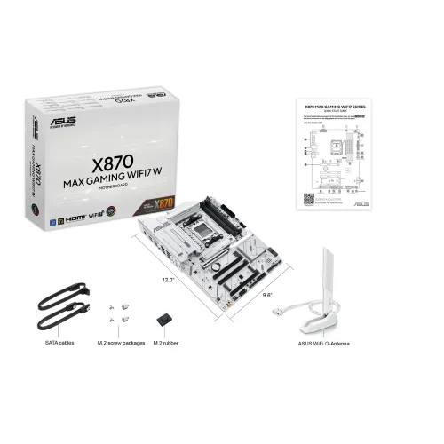 Asus X870 MAX GAMING WIFI7 W AM5 ATX Motherboard