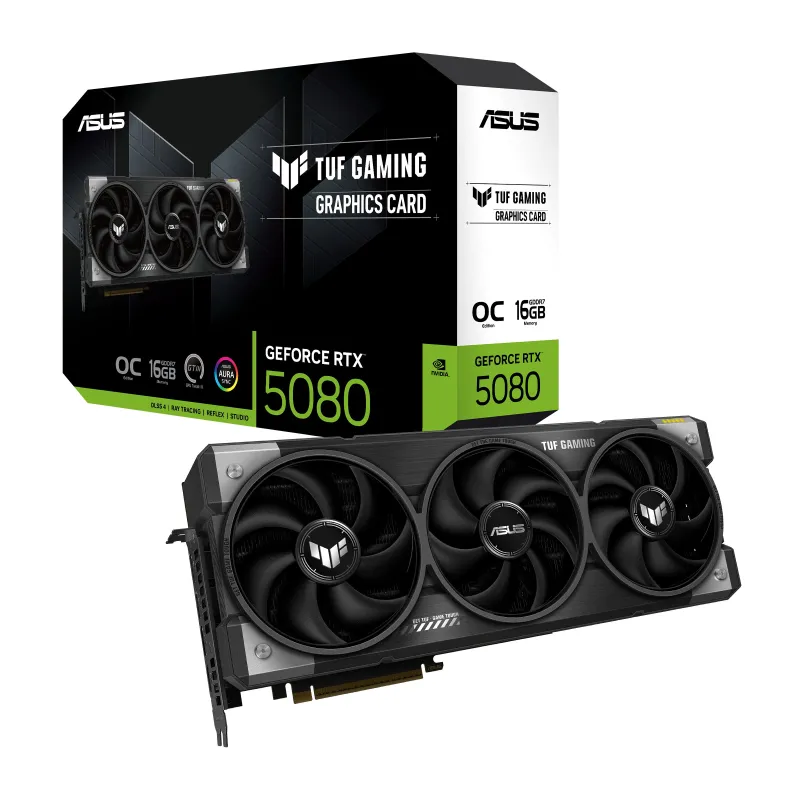 ASUS TUF Gaming GeForce RTX 5080 16GB GDDR7 OC Edition Graphics Card