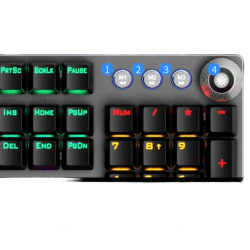 AULA F2058 RGB Blue Switch Mechanical Gaming Keyboard