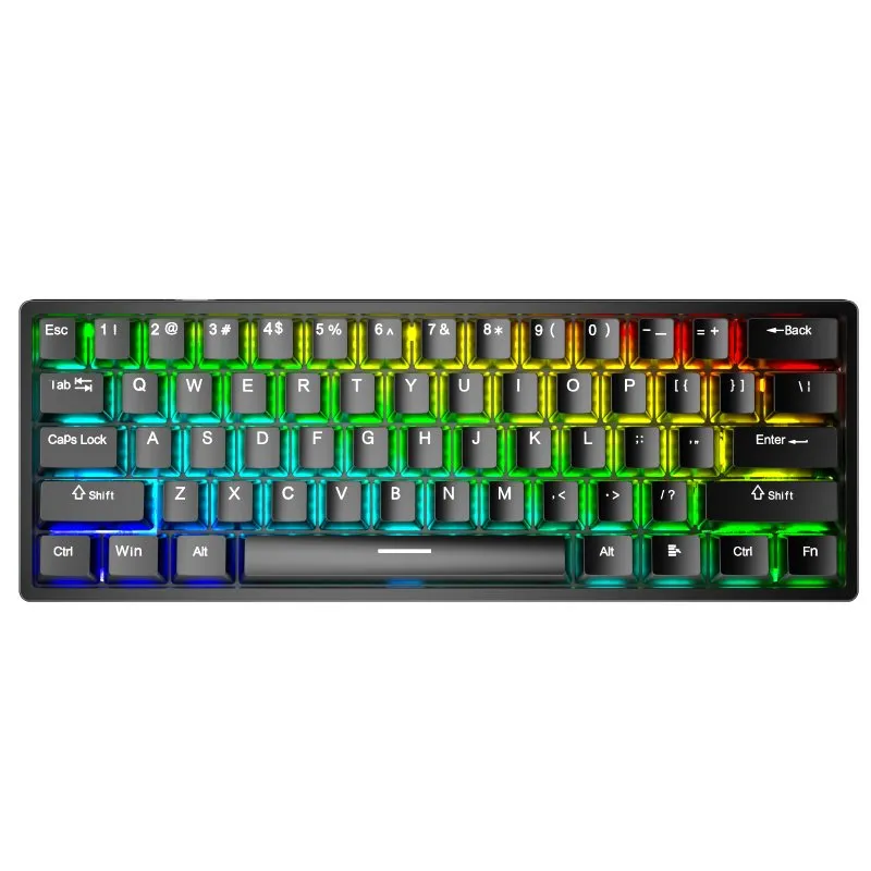 AULA F3261 Type-C Hot Swappable RGB Blue Switch Mechanical Gaming Keyboard