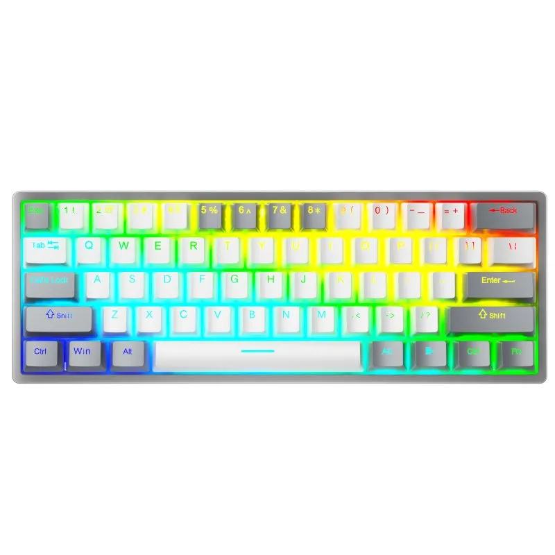 AULA F3261 Type-C Hot Swappable RGB Blue Switch Mechanical Gaming Keyboard