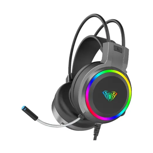 AULA S608 3.5 mm Wired RGB Gaming Headphone