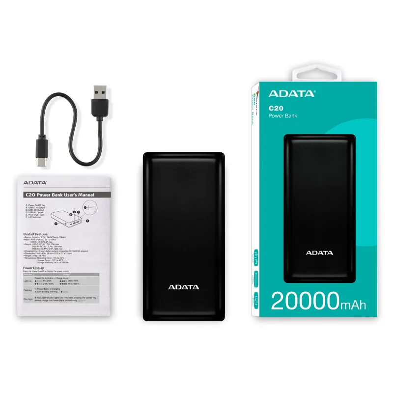 ADATA C20 20000mAh Power Bank