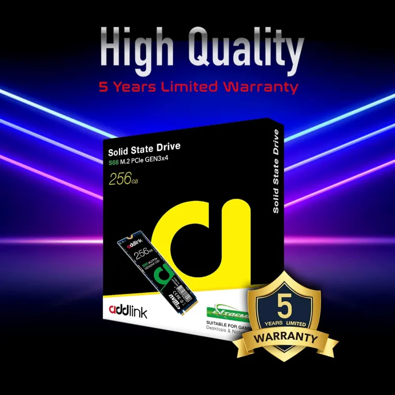Addlink S68 256GB M.2 2280 PCIe NVMe SSD