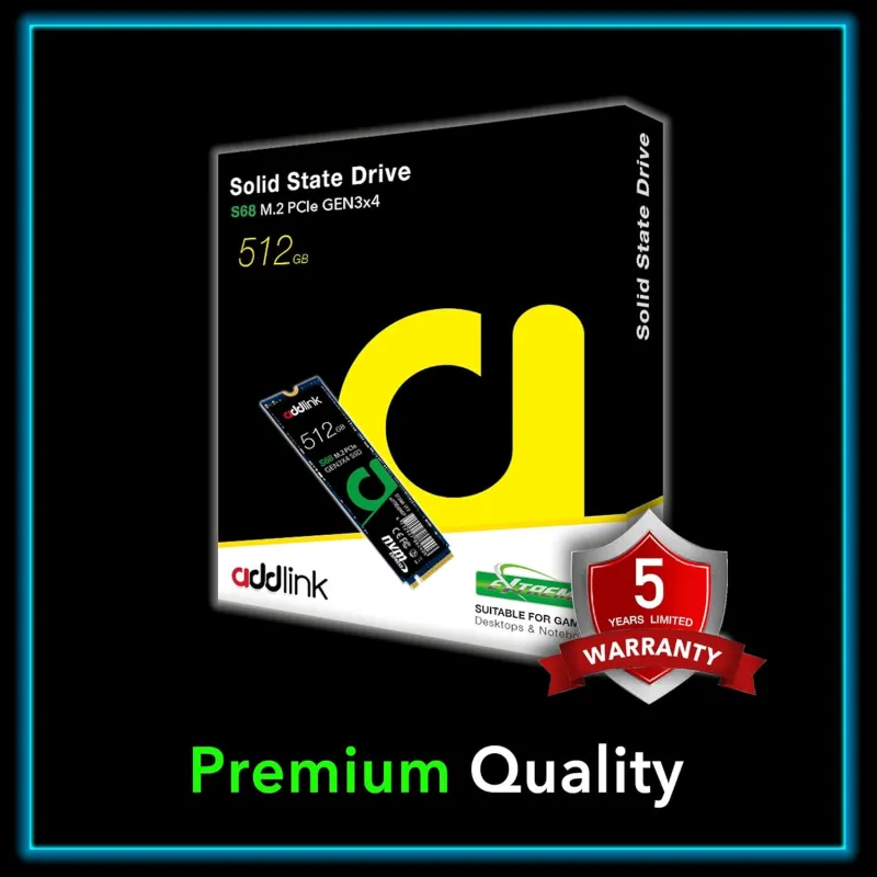 Addlink S68 512GB M.2 2280 PCIe NVMe SSD