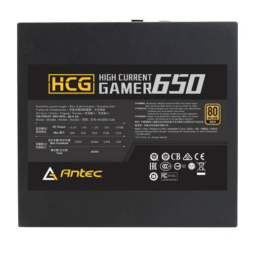 Antec G650 650W 80 Plus Gold Semi Modular Power Supply