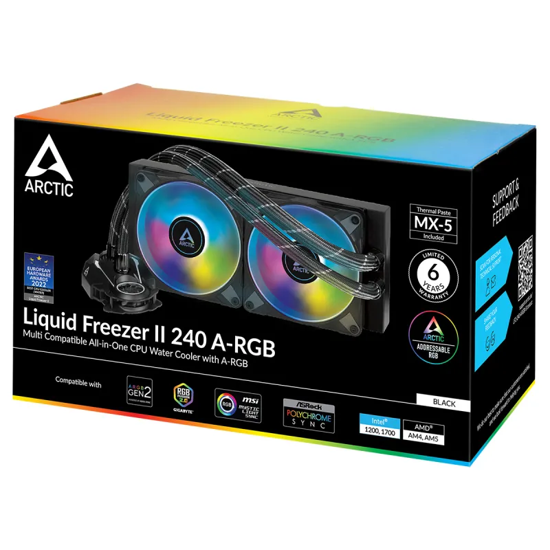 Arctic Liquid Freezer II 240 A-RGB Multi-Compatible All-in-One CPU Cooler