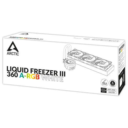 Arctic Liquid Freezer III 360MM ARGB Liquid CPU Cooler White