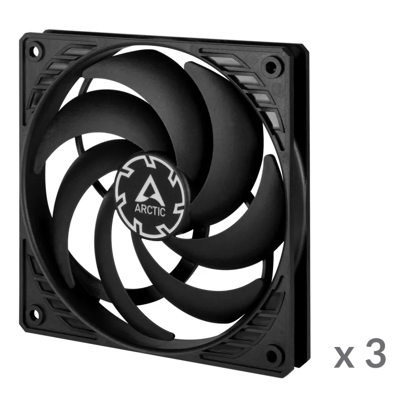 Arctic P12 Slim PWM PST 120 mm 3 Pack Casing Fan