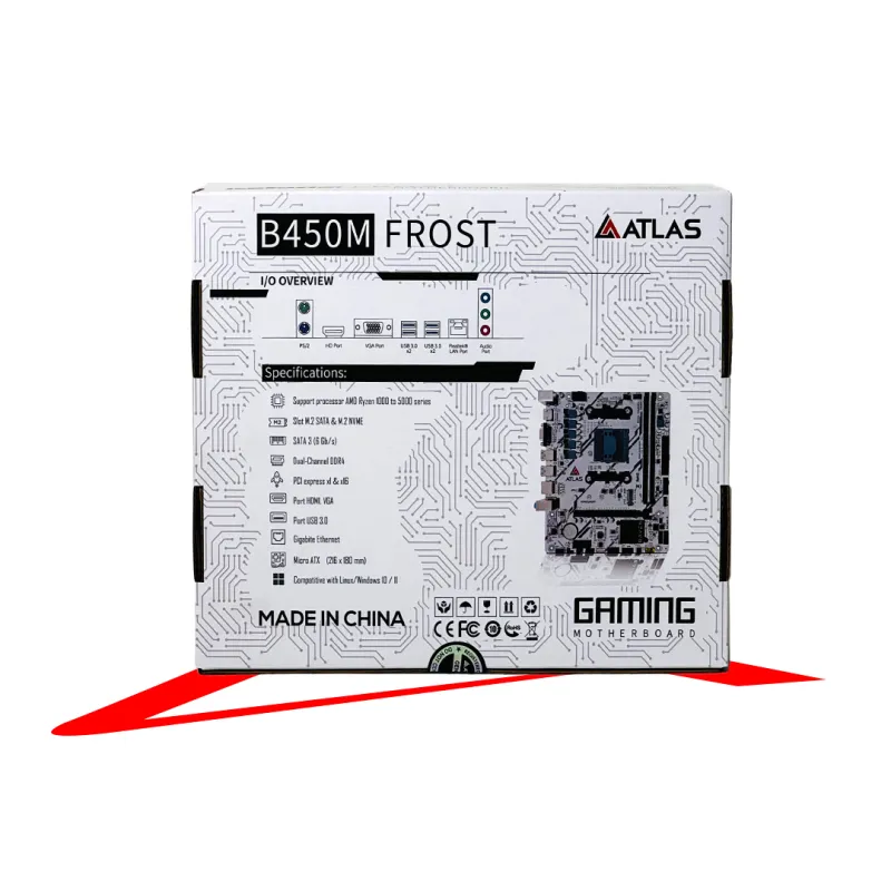 Atlas Raven B450M Micro ATX AM4 Motherboard